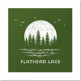 Flathead Lake Montana Fishing, Hiking and Family Vacations Posters and Art